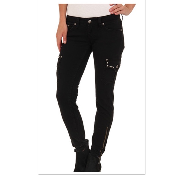 Antique Rivet Khaki Jeans - Picture 16 of 16